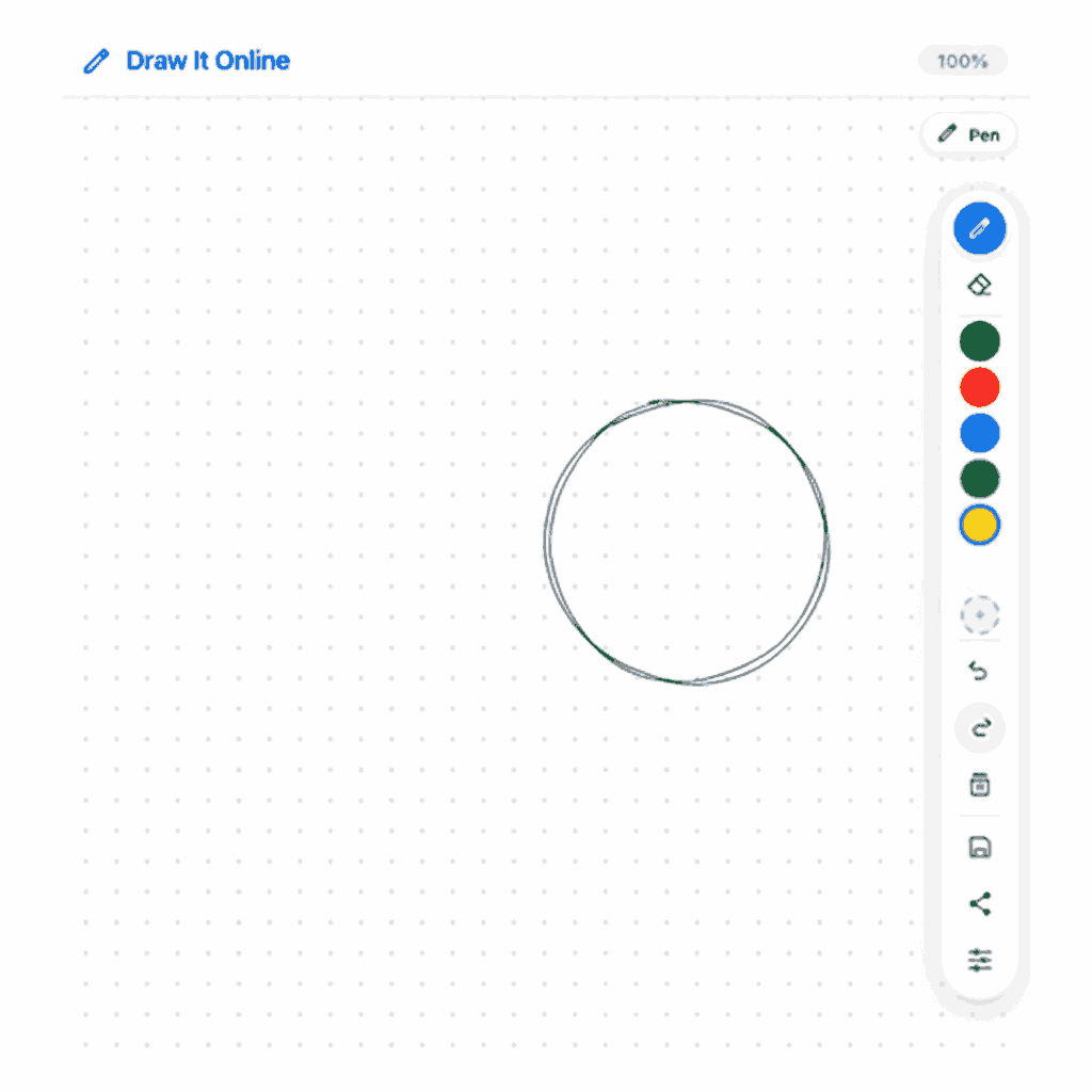 Example of a perfectly drawn circle